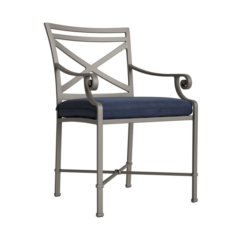 Venetian Outdoor Lounge Chair, Mica, Fusion Neptune