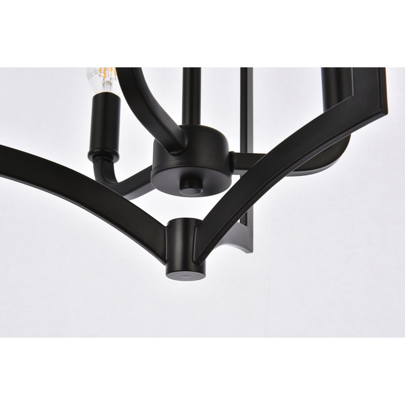 Moralez Flush Mount, Black