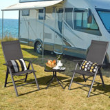 Alhanouf Aluminum Outdoor Dining Armchair