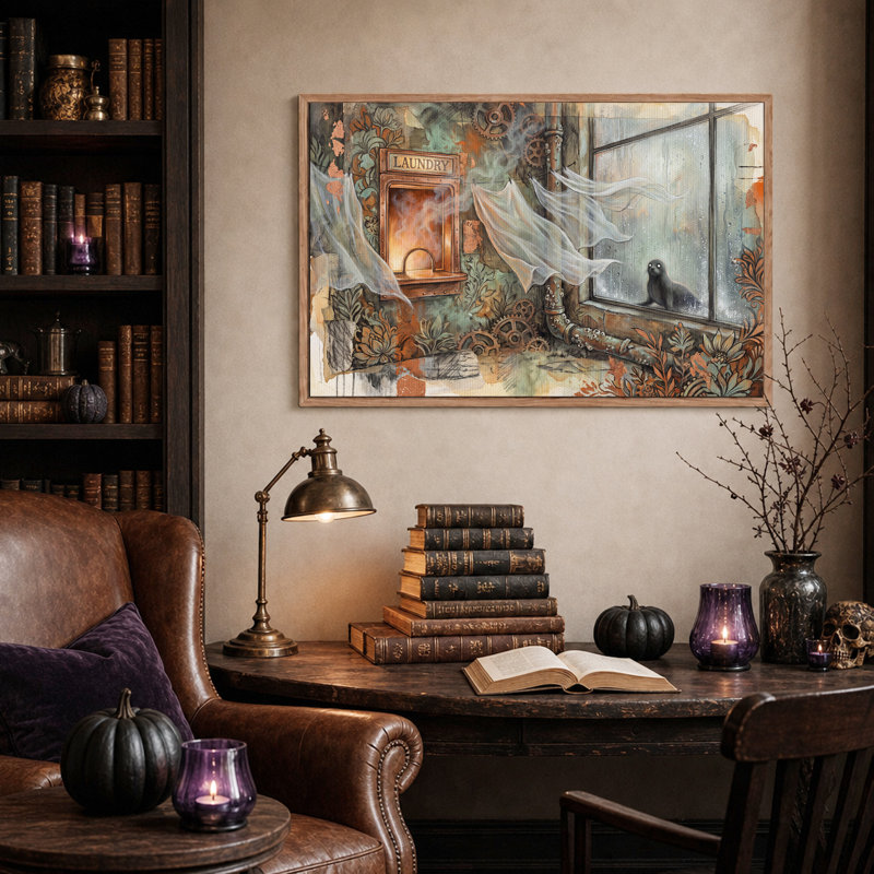 Art mural sur toile Steampunk, H 32 po x l 48 po