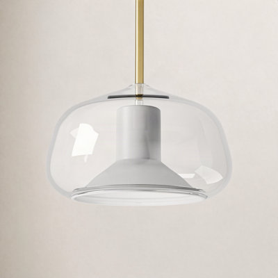 Ryia Single Light Glass Dimmable Pendant