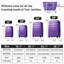 Valise Hardshell 4 pièces + valise à roulettes avec verrou TSA - Bagages légers de 16 po + 20 po + 24 po + 28 po
