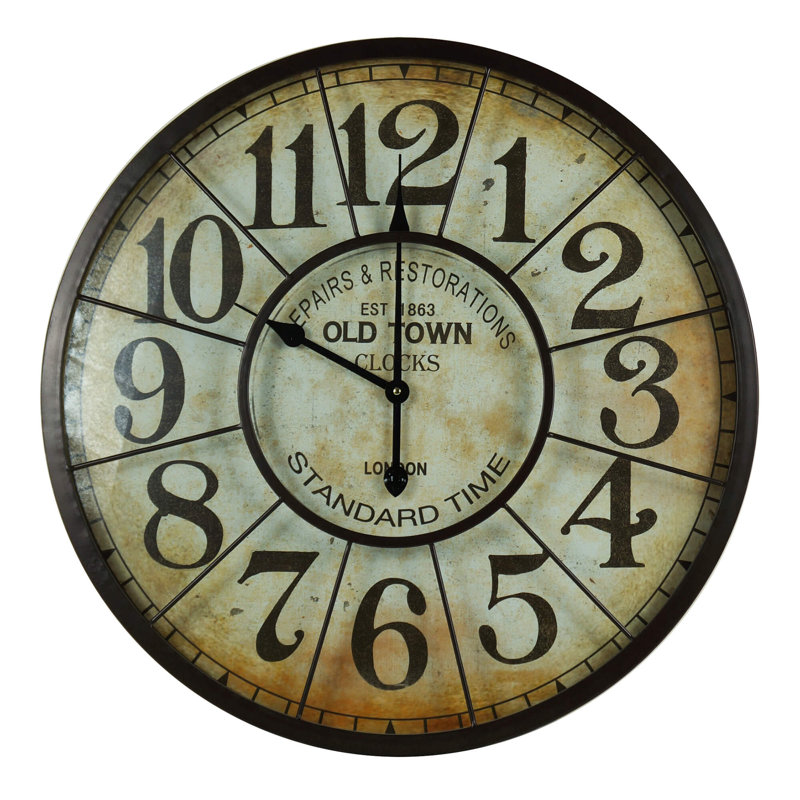 Horloge murale surdimensionnée 27" Vosburgh
