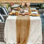 Paquet de 12 chemins de table 10 pieds nappe 35 x 120 pouces Boho Gauze-116371245