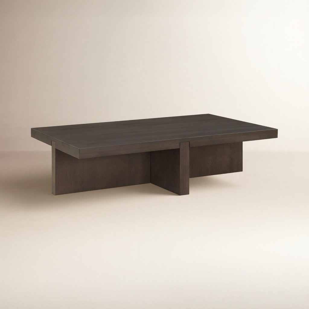Wytheville Solid Wood Single Coffee Table, Dark Brown