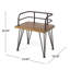 Chaises rustiques - 2 chaises d'extérieur, assises en bois, structures en fer, finition élégante, idéales pour une terrasse.
