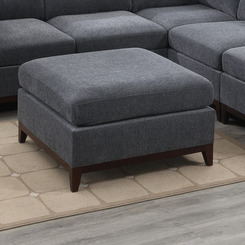 Ensemble de canapé modulaire en chenille 6 pièces pour canapé modulaire en L en coin de chenille