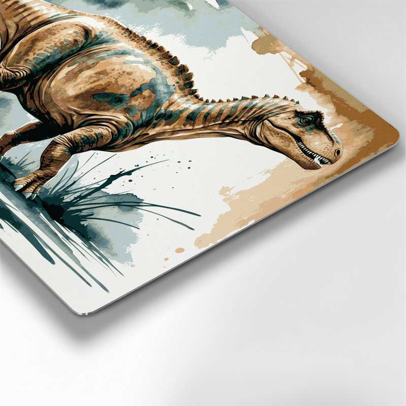 Art mural en métal Dinosaur Brontosaurus, H 12 po x l 18 po