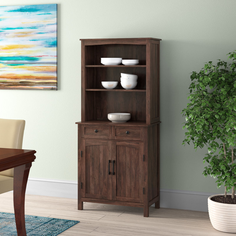 Arcadius Sideboard with Bar Hutch, Mahogany