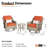 Emanuell 2 - Person Outdoor Seating Group with Cushions-125528247