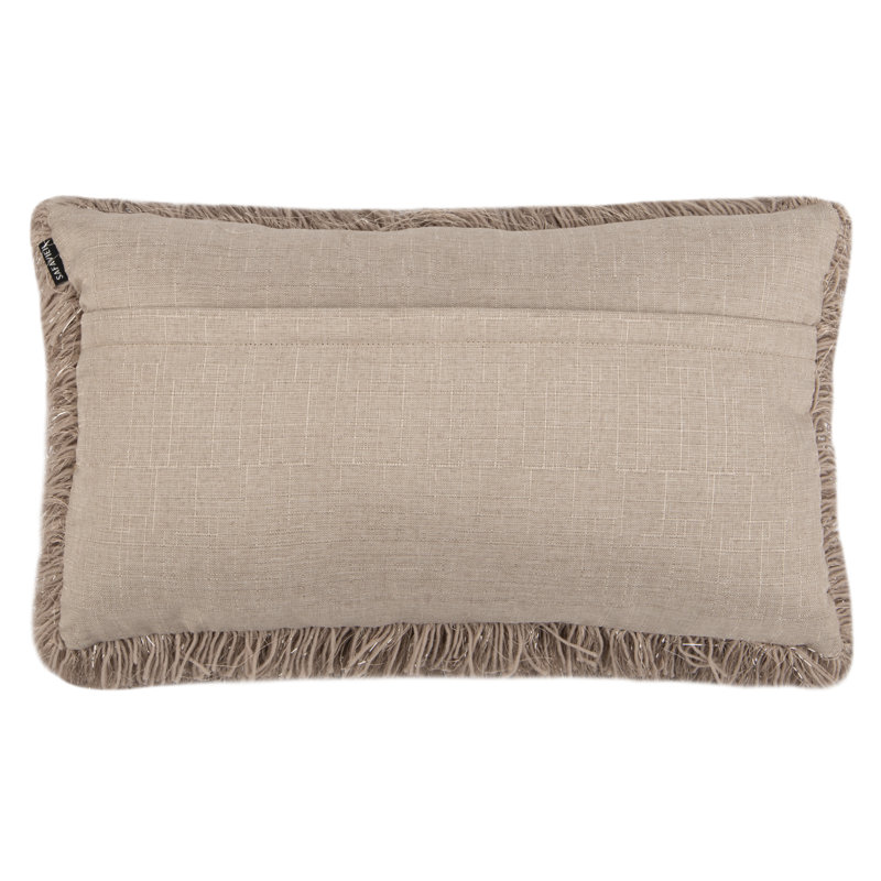  Pillow Cover and Insert, 14" H x 24" W x 2" D, Metalic Bronze