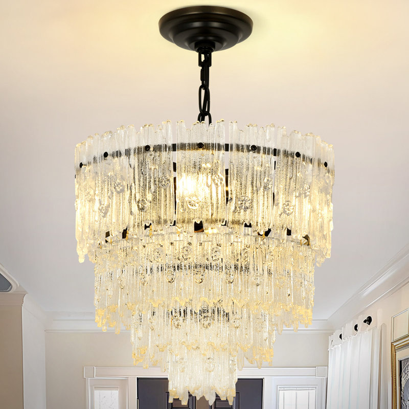 Chandelier, 31cm H 31cm W 36cm D, 4 Tiers