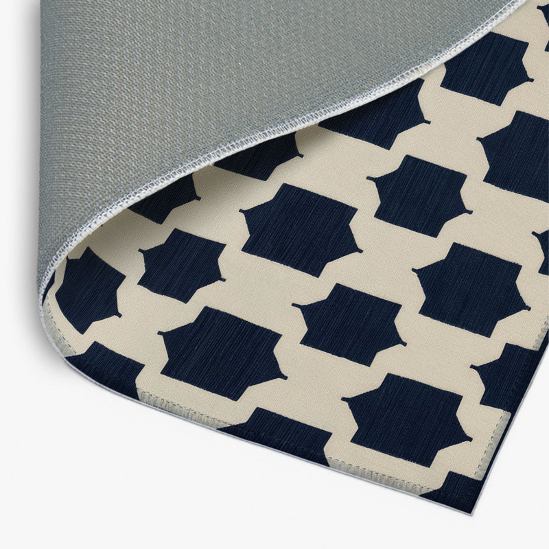 Tapis intérieur et extérieur beige Trellis, Rectangulaire 8 pi x 10 pi
