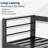 50" All-Weather Aluminum Patio Loveseat with Thick Light Gray Cushions & Black Frame-467380786