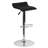 Murphy Vinyl Adjustable Height Barstool with Solid Wave Seat and Chrome Base-833214615