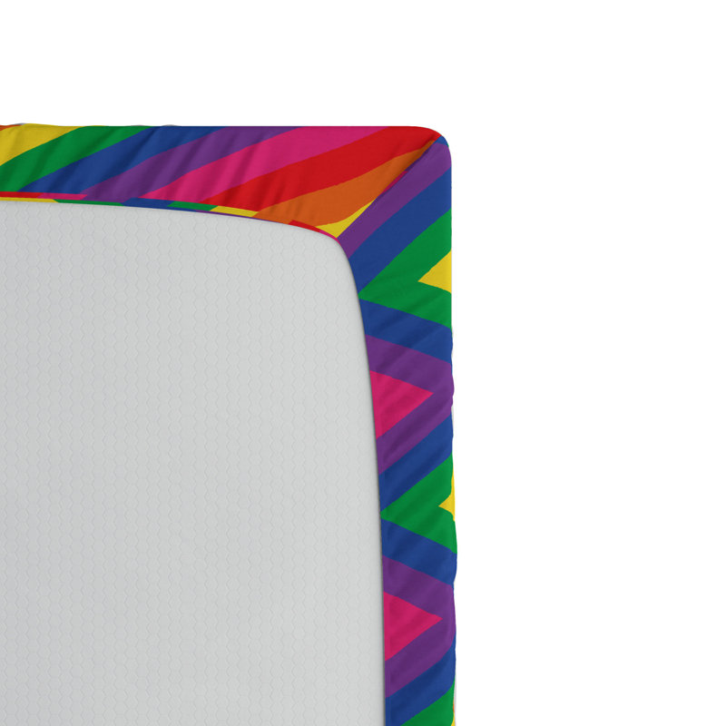 Microfiber Chevron Fitted Sheet, Full Fitted Sheet