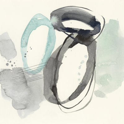 Cool Rounds II by Jennifer Goldberger - Wrapped Canvas Painting