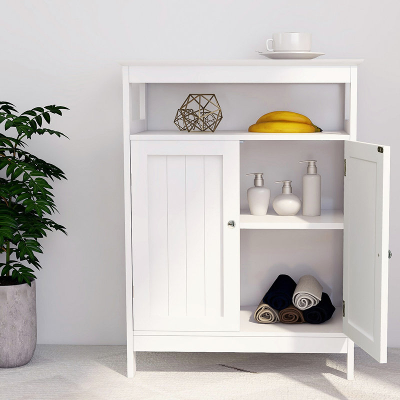 Armoire de rangement pour salle de bain avec portes à double volet