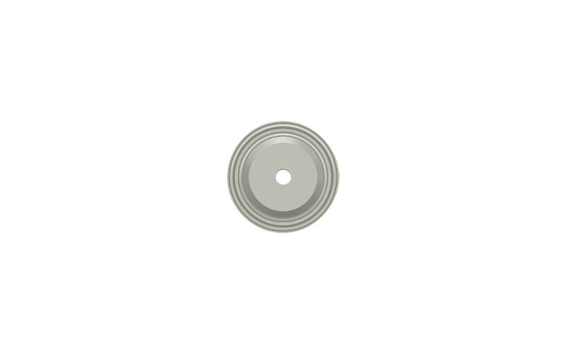 Metal Knob Backplate, Brushed Nickel