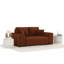 Two-seater square arms loveseat sofa-682303234