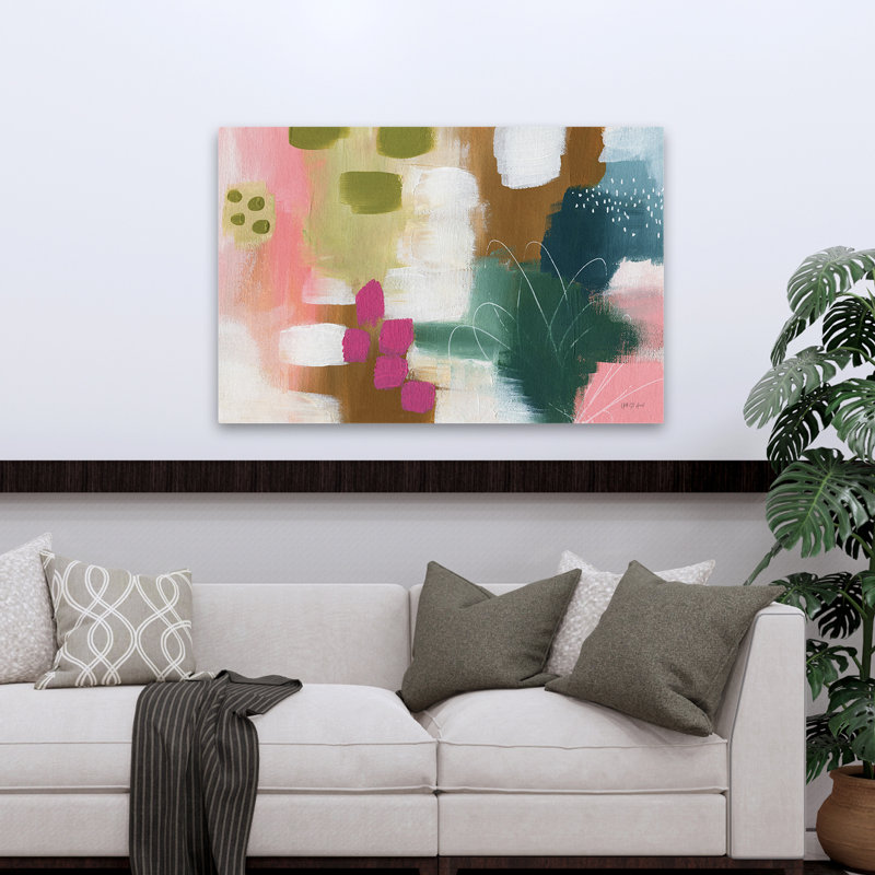Abstrait - éclat de couleur II, H 32 po x l 48 po