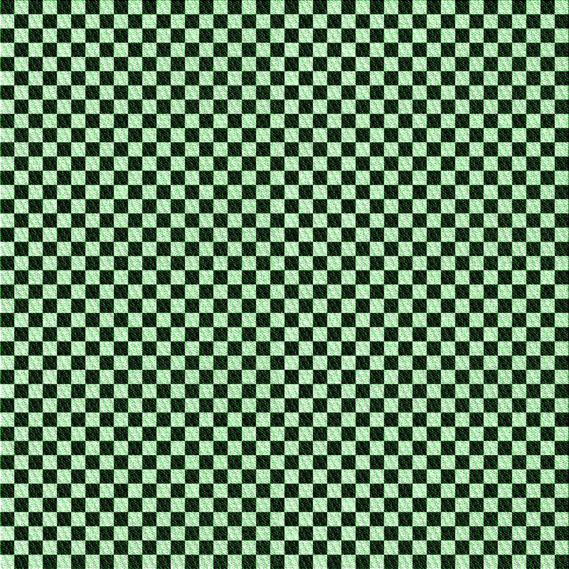 Tapis vert en laine à carreaux Dulin, Carré 3 pi