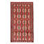 Tapis de couloir rouge en laine noué à la main de conception unique 3 pi 2 po x 5 pi 3 po Nis