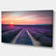 «Endless Rows of Lavender Flowers Modern Landscape», reproduction de photo sur toile tendue-18297146-33187007