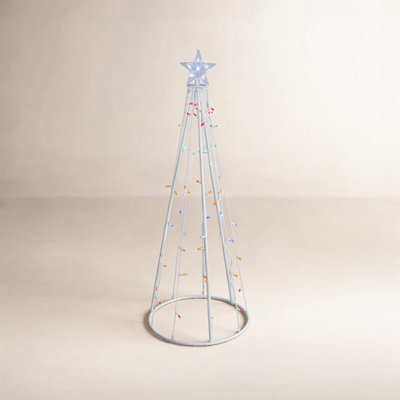 5' LED Lighted Cone Christmas Tree