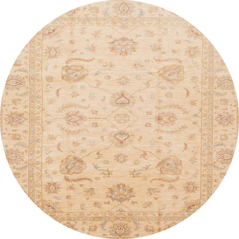 Abstract Indoor Rug, Round 5'