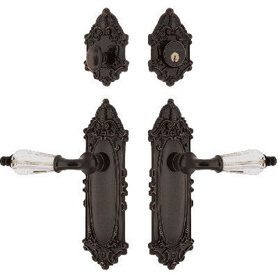 Nostalgic Warehouse Victorian Entry Set with Parlour Crystal Lever
