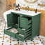 Meuble-lavabo 36 po avec lavabo en céramique, portes à fermeture en douceur et tiroirs de différentes tailles-114285701