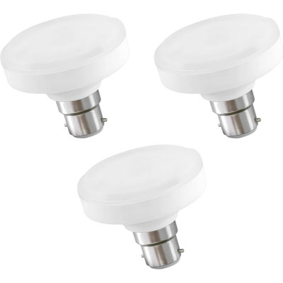 Bayonet LED Bulb, T75 R50 Reflector 12W (100W Equivalent) Cool White 6400K Non-Dimmbale 1200lm,B22 Flat SES LED Spotlight Bright Bulb Wide Angle Home Decoration Pack of 3