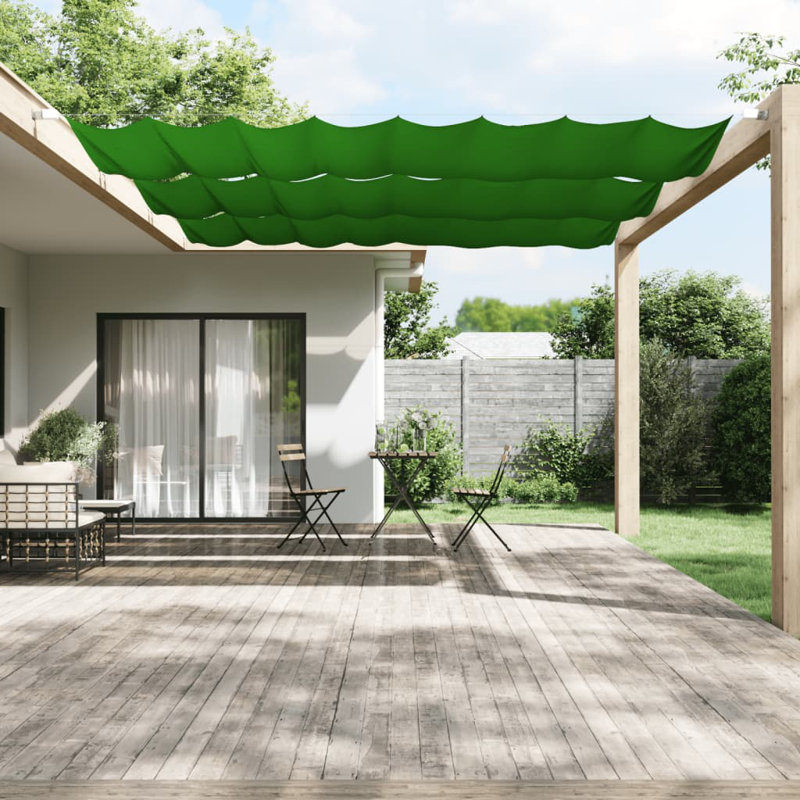 Alimatou Vertical 1.5m W x 8m D Patio Awning, Light Green