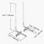 Boat Trailer Guide, 40″ Adjustable Design Trailer Guide Poles, 2PCS High-Hardness Steel Trailer Guide-Ons, Trailer Guides with PVC Pipe Posts, for Ski Boat, Fishing Boat or Sailboat Trailer