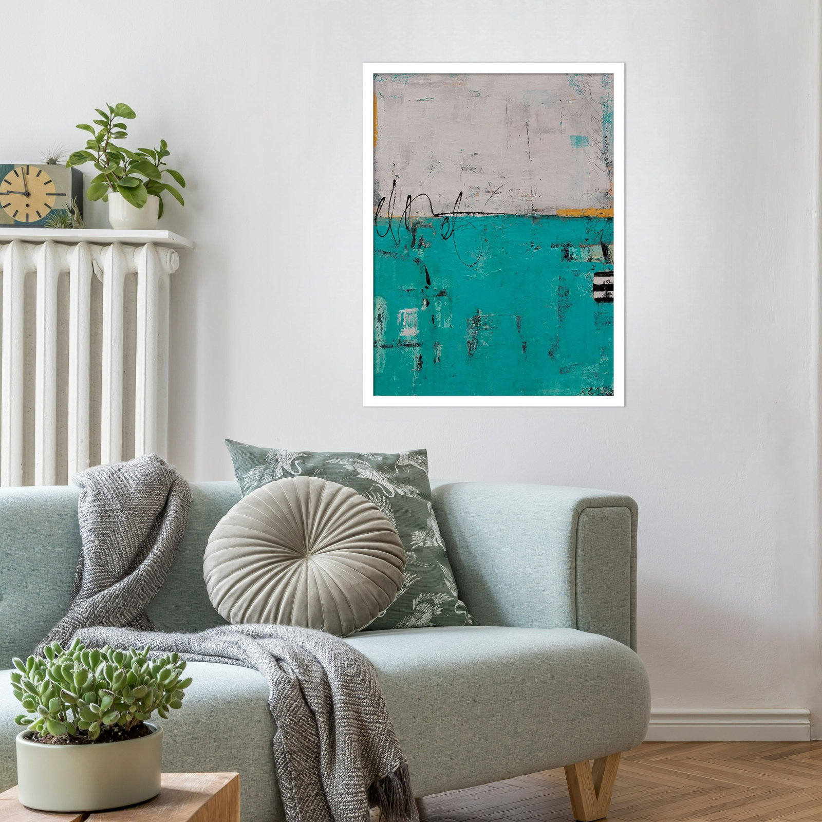 Urban Harmony Print by Erin Ashley, White, 25" H x 19" W