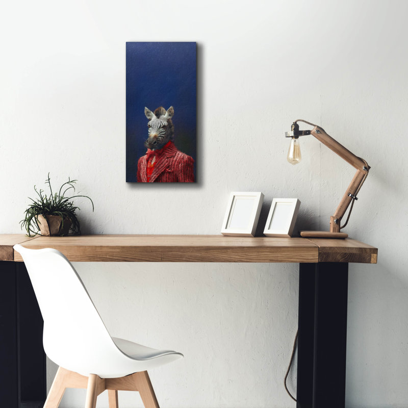 «Black and White» par Sean Parnell, art mural sur toile, H 24 po x l 12 po x P 0,75 po