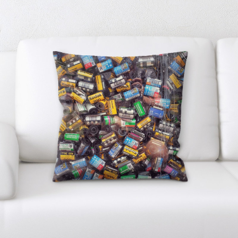 Microsuede Reversible Throw Pillow
