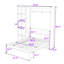 Lit escamotable en bois avec tablettes et tête de lit-1502819058-1502819023