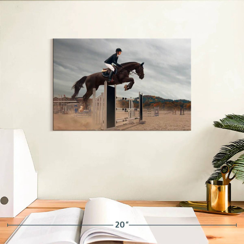 Equestrian jumping Sireci, H 8 po x l 12 po