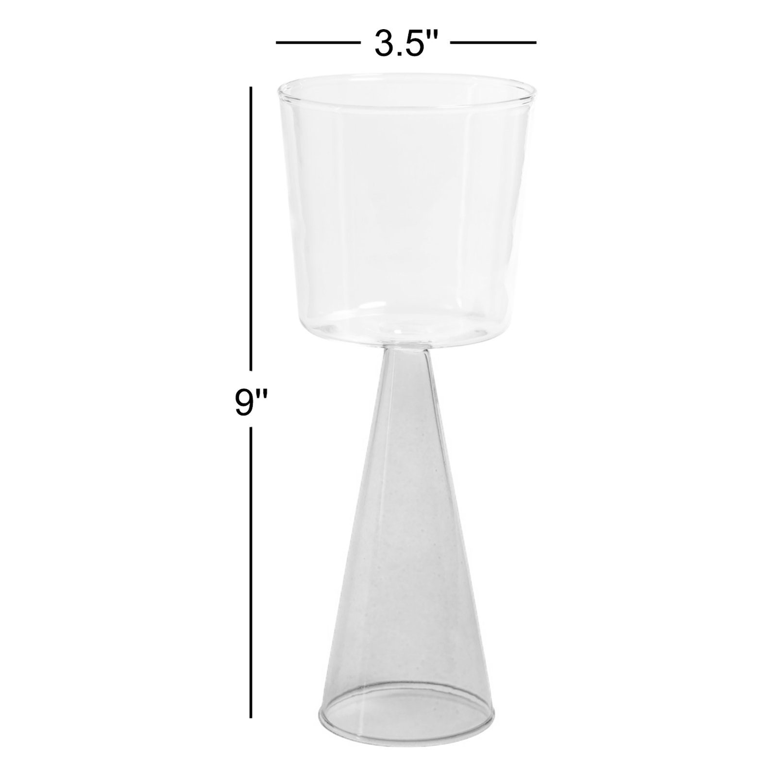 Monticello Red Wine Glass, Blue, 12.51 Oz