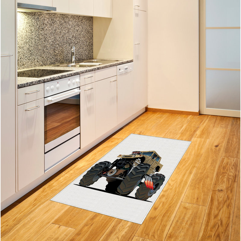 Cartoon High Density Long Fiber Poly Threads Decorative Area Rug Carpet, Rectangle 2'7" x 5'