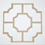 Très grands panneaux de plafond décoratifs en acrylique Bradley l 33 po x H 33 po x T 1/8 po, gris foncé-497600101-497600122