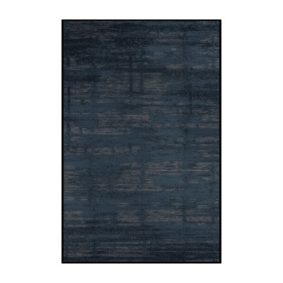 Tapis abstrait gris lavable à la machine