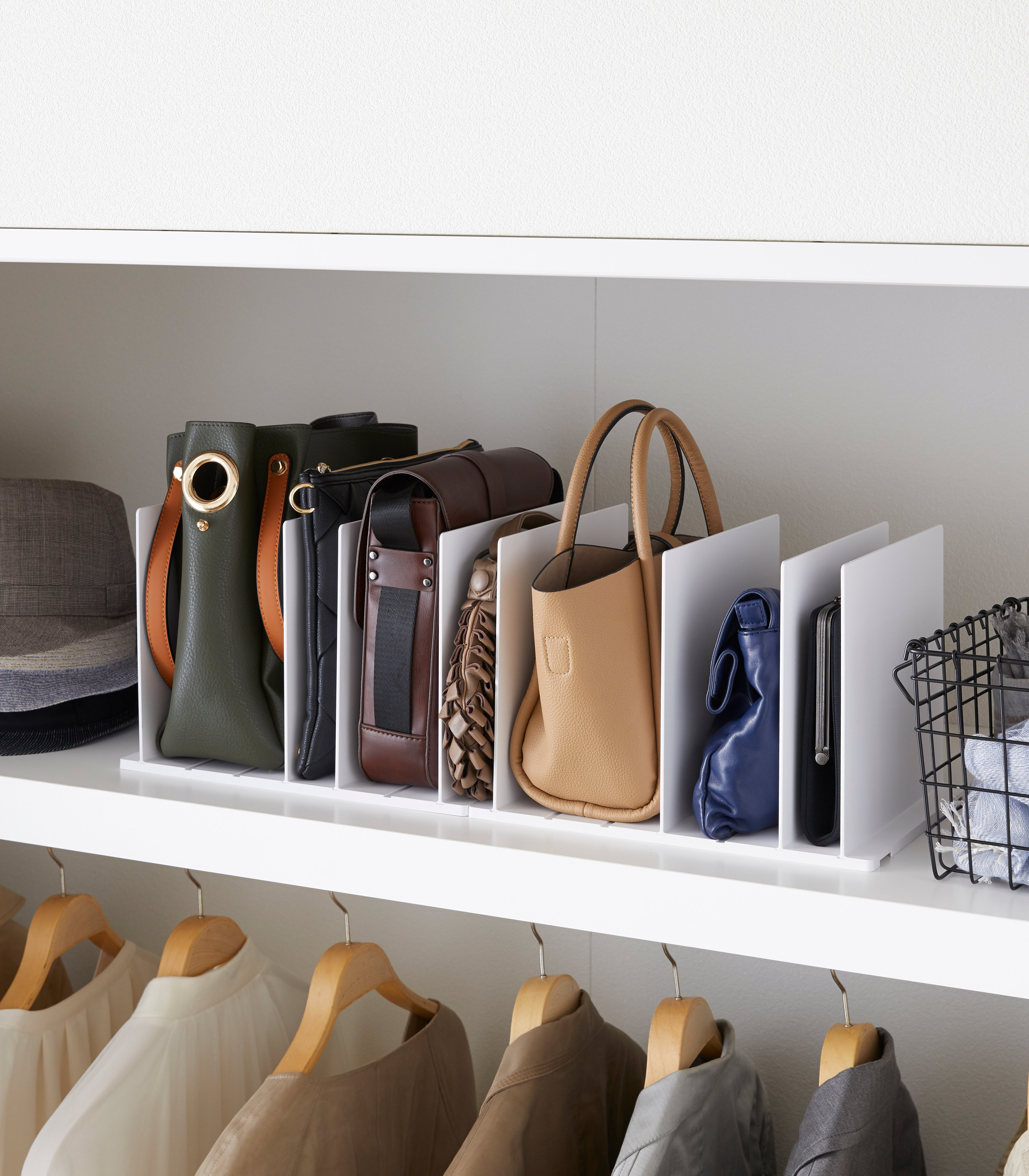 https://assets.wfcdn.com/im/50430615/compr-r85/2253/225396178/yamazaki-home-purse-organizerbag-divider-for-closet-shelf-plastic.jpg