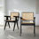 Chaise de salle à manger avec accoudoirs Rhia