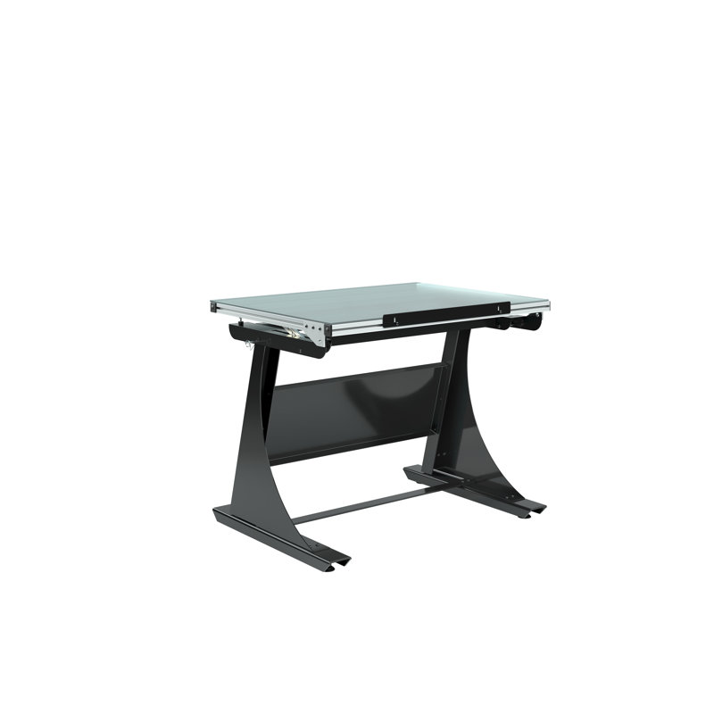Adjustable Solid Wood Base Drafting Table