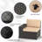 6 Pieces Patio Furniture Set Outdoor Wicker Sectional Conversation Sofa All-weather Rattan Couch Patio Seating With Cushion And Glass Table For Porch, Poolside, Backyard, Balcony, Khaki-1375397922