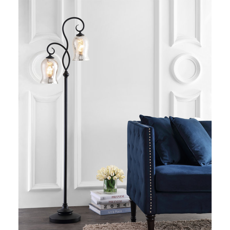 Wisner 64'' Black Arched Floor Lamp