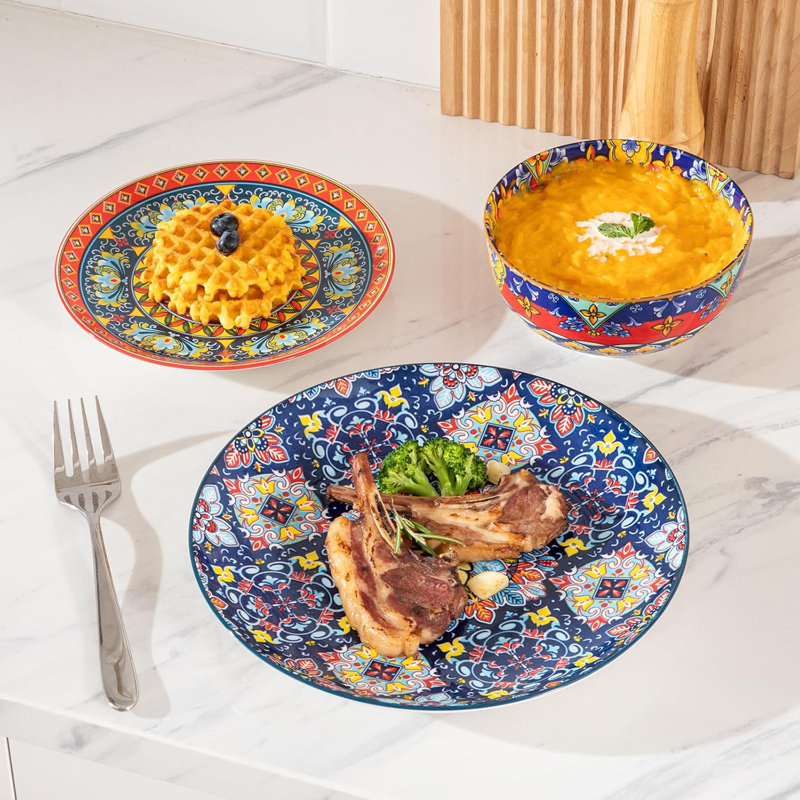 Piece Ceramic Dinnerware Set - Service for 4